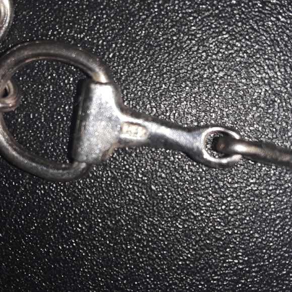 Genuine Teocalli Sterling Silver Horsebit Chain Necklace 17.5" - Picture 6 of 7